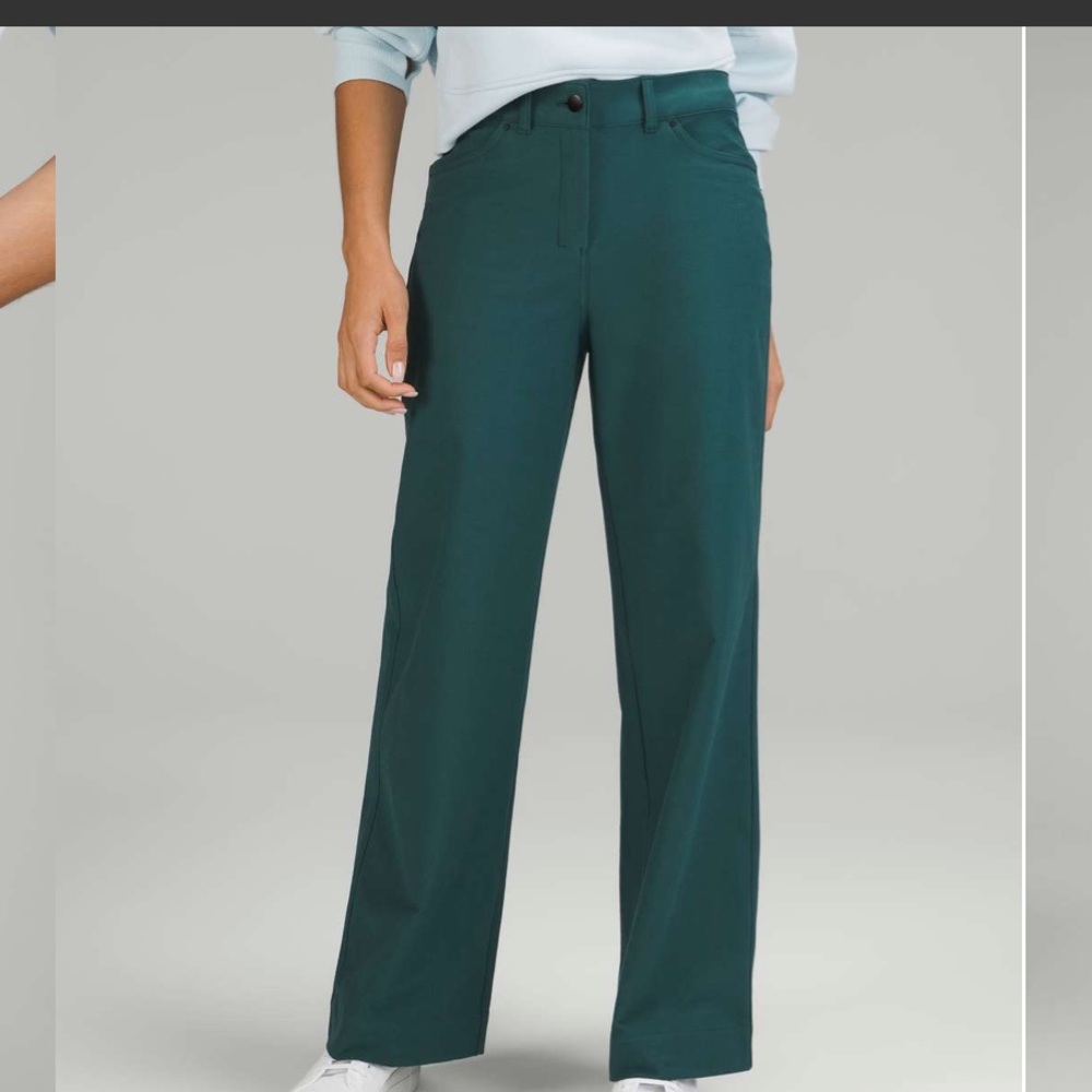 NWT Lululemon City Sleek 5 Pocket Wide-Leg High-Rise Pant *Light Utilitech